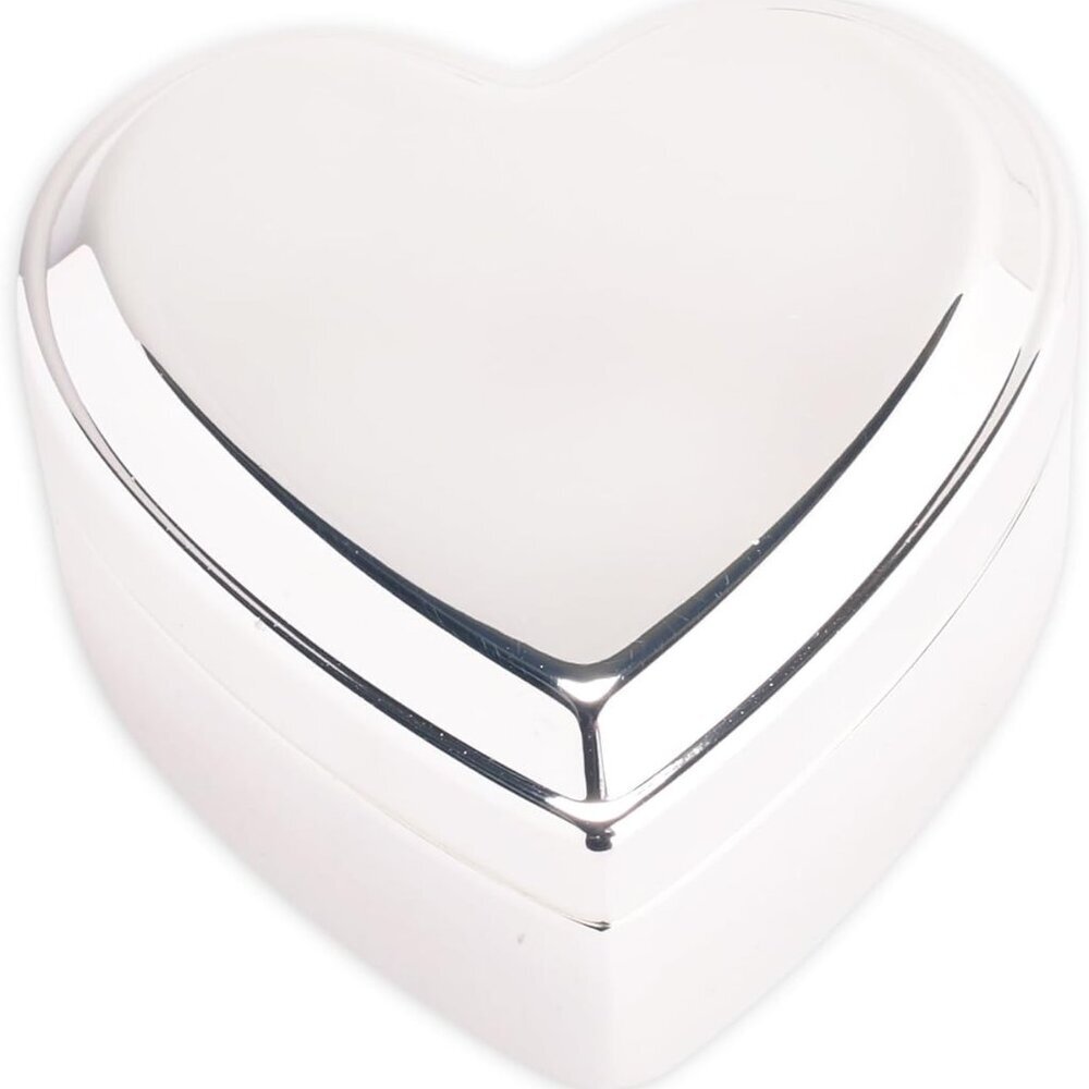 Heart Shaped Jewelry Keepsake Box for Jewelry, Trinkets or Special Treasures, Si